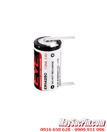 EVE ER14250 (chân thép hàn); Pin nuôi nguồn EVE ER14250 lithium 3.6v 1/2AA 1200mAh chính hãng 